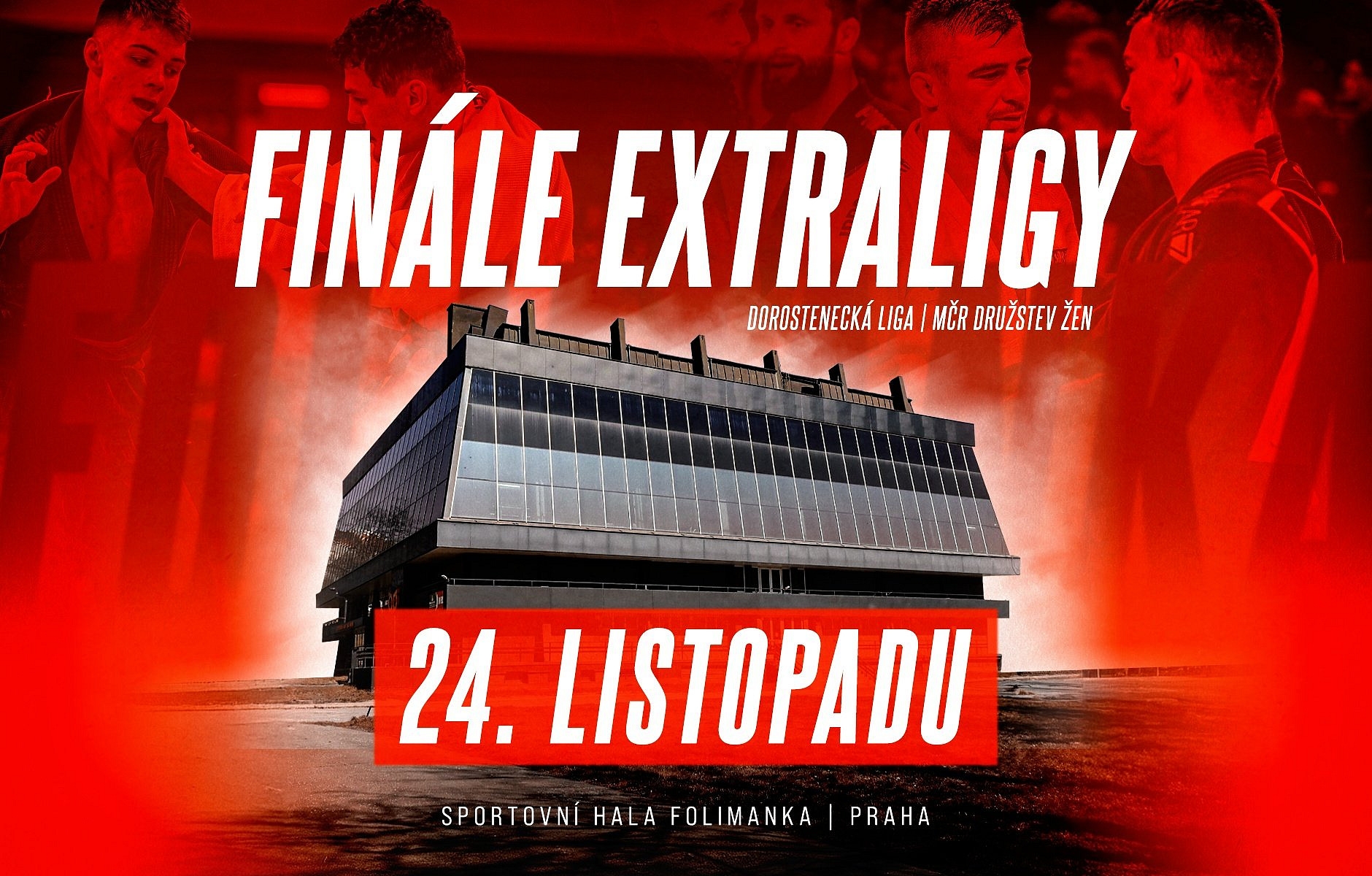 Pozvánka na finále extraligy, dorostenecké ligy a MČR družstev žen v judu v Praze 24.11.2024