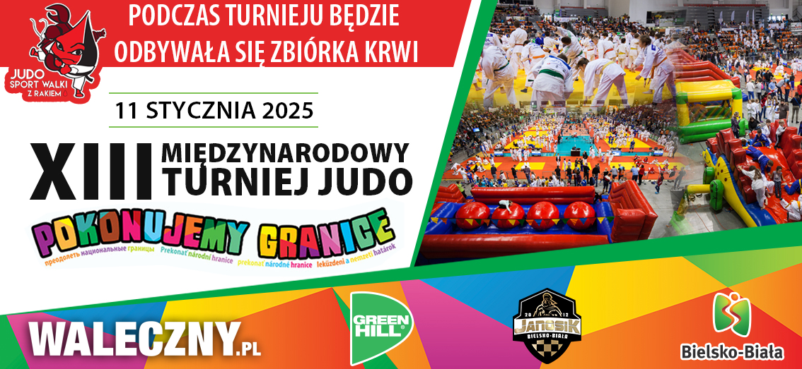 Pozvánka na XIII. mezinárodní turnaj v judu Překonáváme hranice v polské Bílsko-Bílé 11.-12.1.2024