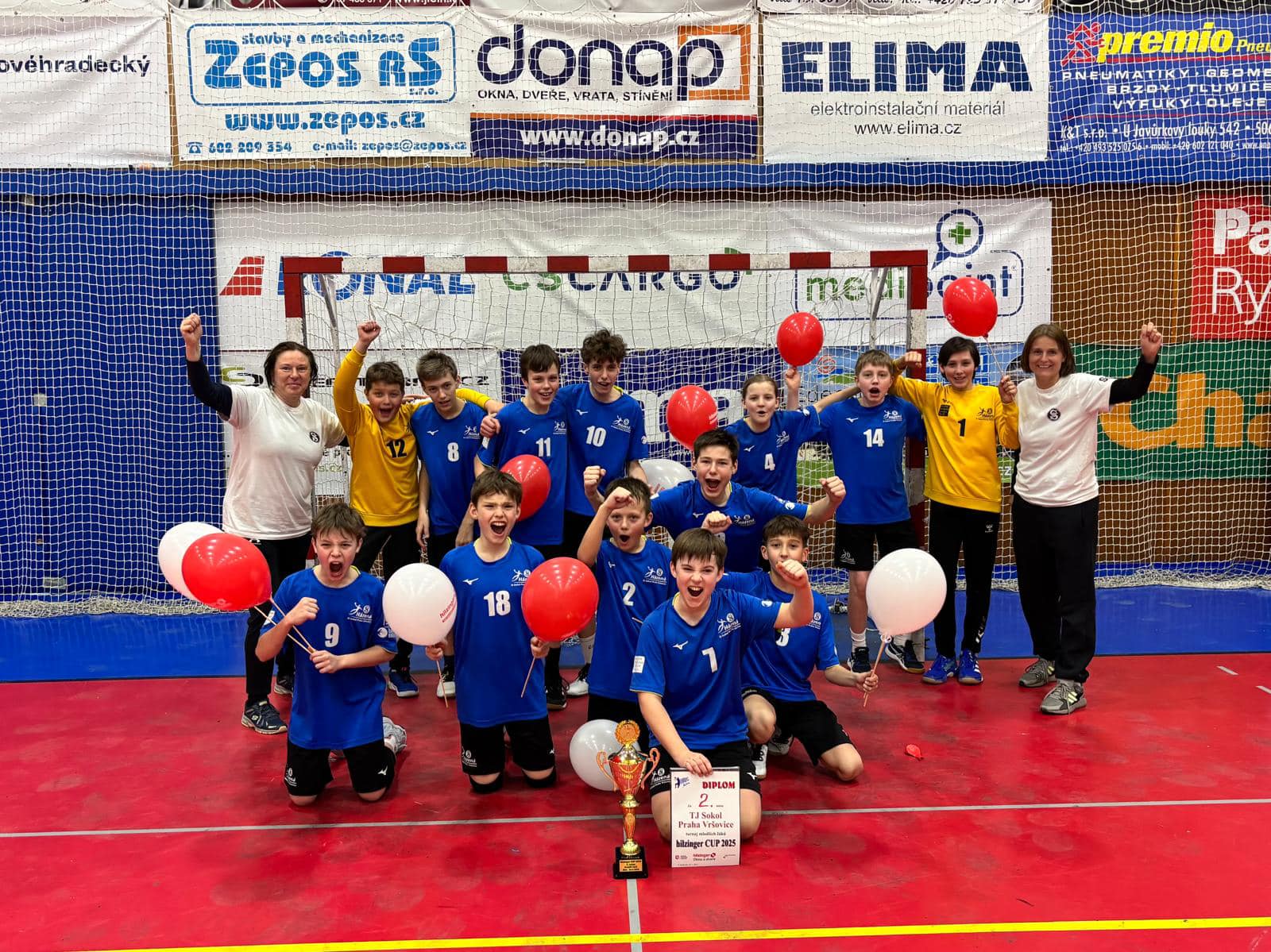 1. ročník házenkářského turnaje mladších žáků Hilzinger cup 2025 v Jičíně 16. 3. 2025 - T.J. Sokol Praha Vršovice - 3.jpg