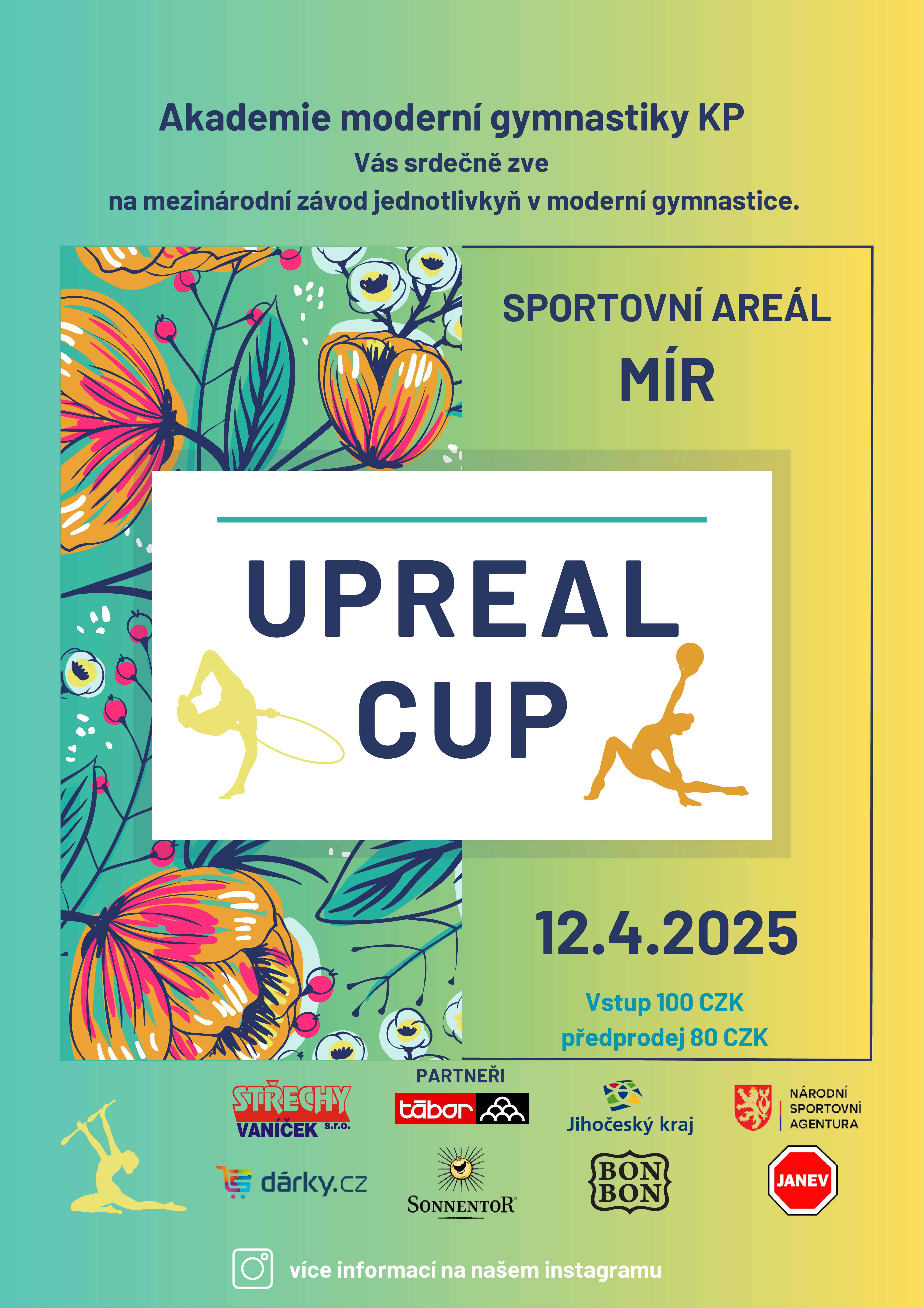 Pozvánka na mezinárodní závod jednotlivkyň v moderní gymnastice v Táboře UPREAL CUP 2025 12.4.2025.jpg