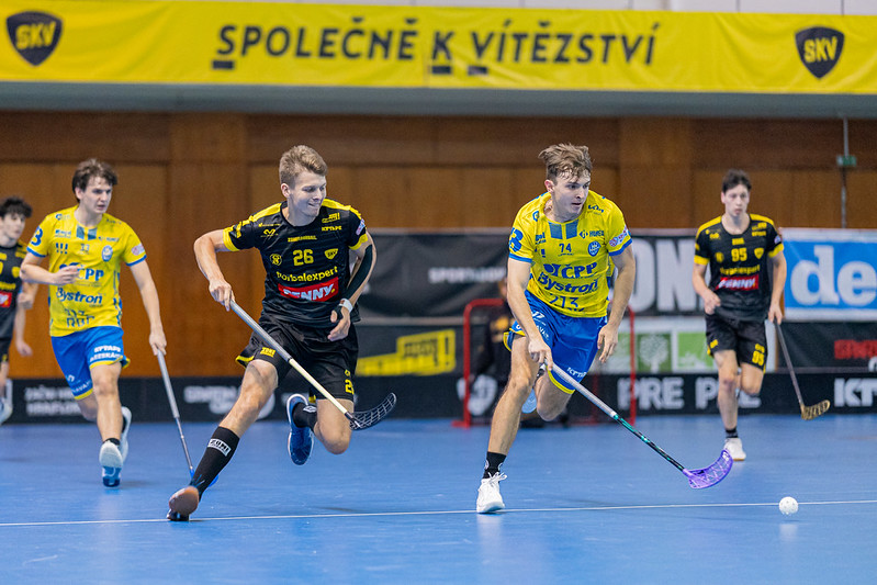 Florbalisti z SKV ze Sokola Praha Krlovsk Vinohrady vyhrli 12. 10. 2025 nad FBC PP Bystro Group Ostrava.jpg